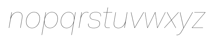 Fakt Air Air Italic Font LOWERCASE