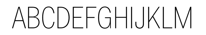 Fakt Condensed Thin Thin Font UPPERCASE