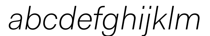 Fakt Light Italic Font LOWERCASE