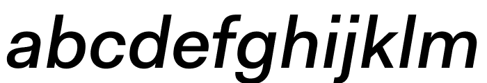 Fakt Medium Italic Font LOWERCASE