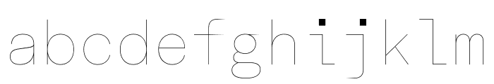 Fakt Mono Air Air Font LOWERCASE