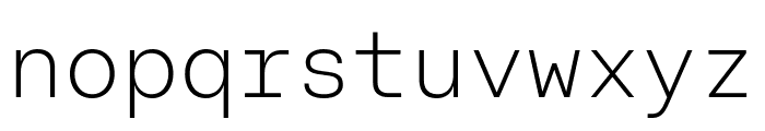 Fakt Mono Light Font LOWERCASE