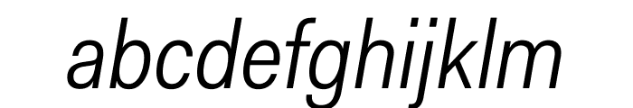 Fakt SemiCondensed Blond Italic Font LOWERCASE