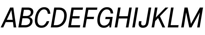 Fakt SemiCondensed Normal Italic Font UPPERCASE