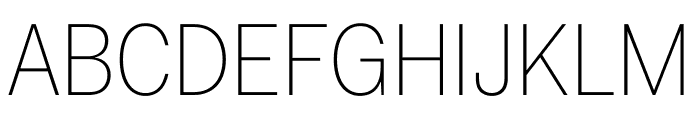 Fakt SemiCondensed Thin Thin Font UPPERCASE