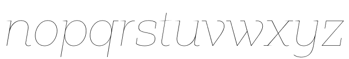 Fakt Slab Air Air Italic Font LOWERCASE