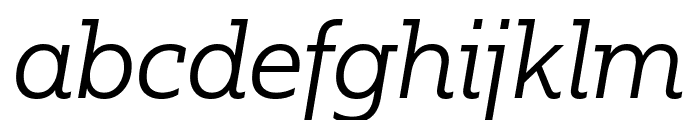 Fakt Slab Blond Italic Font LOWERCASE