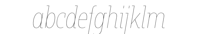 Fakt Slab Condensed Air Air Italic Font LOWERCASE