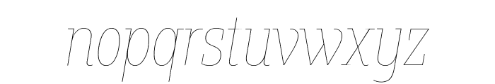 Fakt Slab Condensed Air Air Italic Font LOWERCASE