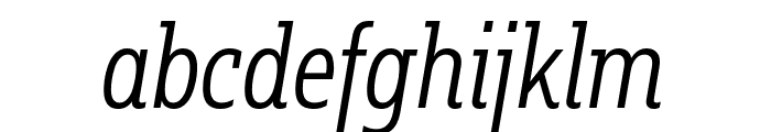 Fakt Slab Condensed Blond Italic Font LOWERCASE