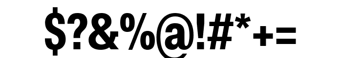 Fakt Slab Condensed Bold Font OTHER CHARS