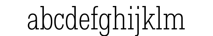 Fakt Slab Condensed Light Font LOWERCASE