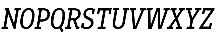 Fakt Slab Condensed Normal Italic Font UPPERCASE