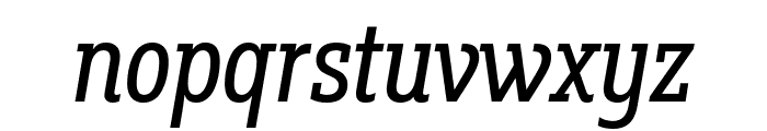 Fakt Slab Condensed Normal Italic Font LOWERCASE