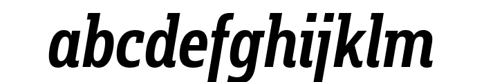 Fakt Slab Condensed SemiBold Italic Font LOWERCASE