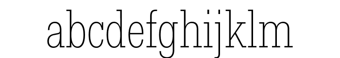 Fakt Slab Condensed Thin Thin Font LOWERCASE