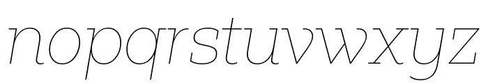 Fakt Slab Hair Hair Italic Font LOWERCASE