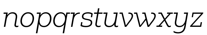 Fakt Slab Light Italic Font LOWERCASE