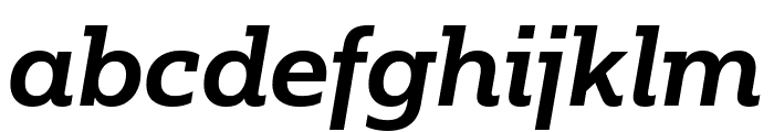 Fakt Slab SemiBold Italic Font LOWERCASE