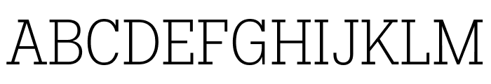 Fakt Slab SemiCondensed Light Font UPPERCASE