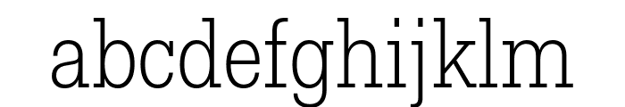 Fakt Slab SemiCondensed Light Font LOWERCASE