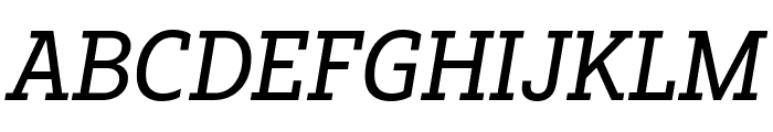 Fakt Slab SemiCondensed Normal Italic Font UPPERCASE