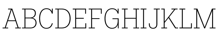 Fakt Slab SemiCondensed Thin Thin Font UPPERCASE