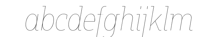 Fakt Slab SmCondensed Air Air Italic Font LOWERCASE