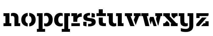 Fakt Slab Stencil Bold Font LOWERCASE
