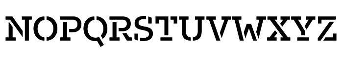 Fakt Slab Stencil Medium Font UPPERCASE