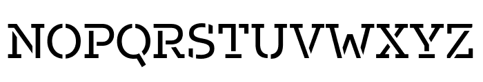 Fakt Slab Stencil Normal Font UPPERCASE