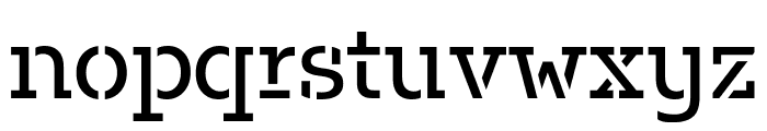 Fakt Slab Stencil Normal Font LOWERCASE