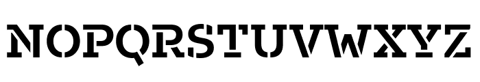 Fakt Slab Stencil SemiBold Font UPPERCASE