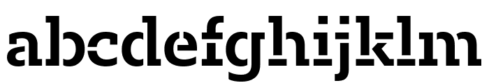 Fakt Slab Stencil SemiBold Font LOWERCASE