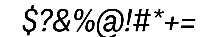 Fakt Soft SemiCondensed Normal Italic Font OTHER CHARS