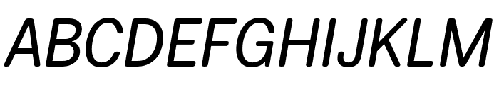 Fakt Soft SemiCondensed Normal Italic Font UPPERCASE