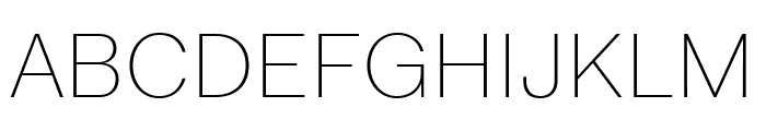 Fakt Thin Font UPPERCASE