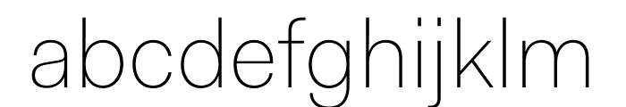 Fakt Thin Font LOWERCASE