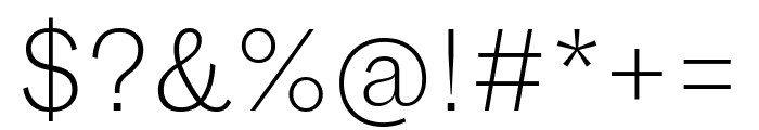 Fann Grotesque Light Pro Font OTHER CHARS