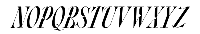 Faust MephistoItalic Font UPPERCASE