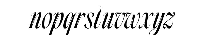 Faust MephistoItalic Font LOWERCASE