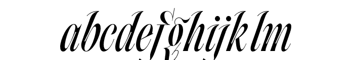 Faust WagnerItalic Font LOWERCASE