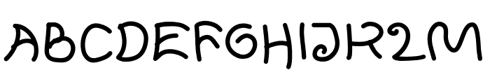 FearFluid Regular Font UPPERCASE