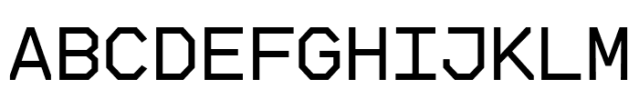 FeatureMono Regular Font UPPERCASE