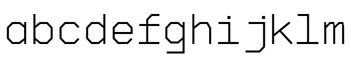 FeatureMono Thin Font LOWERCASE