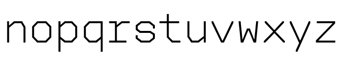 FeatureMono Thin Font LOWERCASE