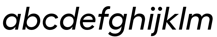 FellixTRIAL MediumItalic Font LOWERCASE