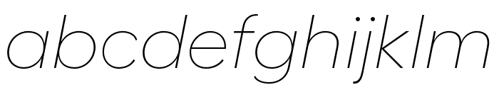 FellixTRIAL ThinItalic Font LOWERCASE