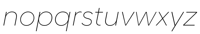 FellixTRIAL ThinItalic Font LOWERCASE