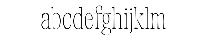 FenulCompressedTRIAL Thin Font LOWERCASE